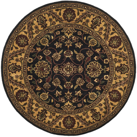 Safavieh Golden Jaipur 6'-0" x 6'-0" Rug in Black / Gold