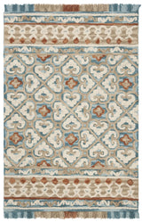 Safavieh Blossom 4'-0" x 6'-0" Rug in Ivory / Blue
