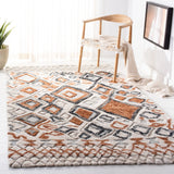 Safavieh Casablanca Shag 5'-0" x 8'-0" Rug in Ivory / Brown