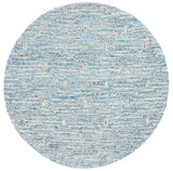Safavieh Micro-Loop 5'-0" x 5'-0" Rug in Light Blue / Ivory