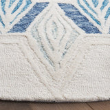 Safavieh Metro 6'-0" x 6'-0" Rug in Ivory / Blue