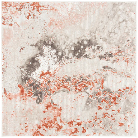 Safavieh Meadow 500 6'-7" x 6'-7" Rug in Beige / Pink