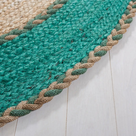 Safavieh Natural Fiber 5'-0" x 8'-0" Rug in Natural / Green