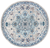 Safavieh Madison 5'-0" x 5'-0" Rug in Ivory / Light Blue