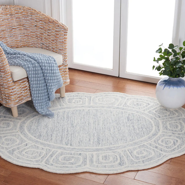 Safavieh Novelty 3'-0" x 5'-0" Rug in Light Grey / Ivory