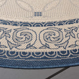 Safavieh Courtyard 6'-7" x 6'-7" Rug in Natural / Blue