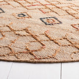Safavieh Natural Fiber 6'-0" x 6'-0" Rug in Natural / Rust