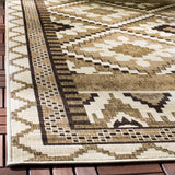 Safavieh Veranda 4'-0" x 5'-7" Rug in Creme / Brown