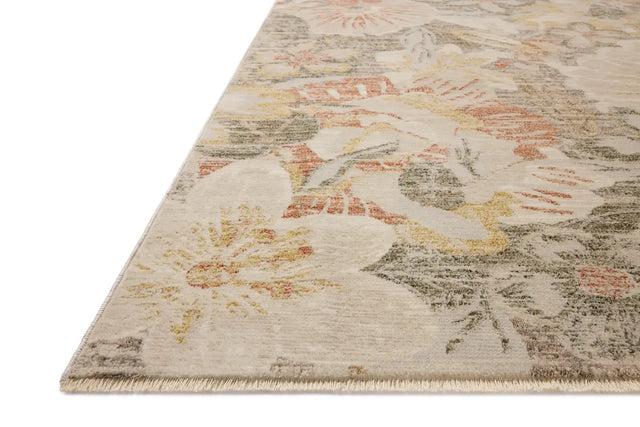 Loloi Eileen ELE-01 Transitional Power Loomed Natural, Sunrise Rug - rug corner