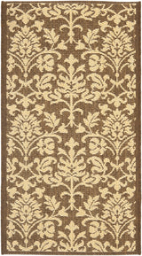 Safavieh Courtyard 2'-0" x 3'-7" Rug in Chocolate / Natural