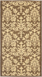 Safavieh Courtyard 2'-0" x 3'-7" Rug in Chocolate / Natural