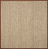 Safavieh Natural Fiber 6'-0" x 6'-0" Rug in Natural / Brown