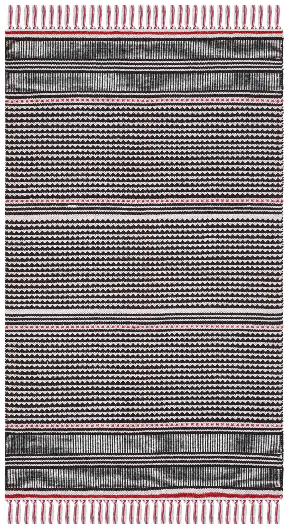 Safavieh Montauk 3'-0" x 5'-0" Rug in Red / Multi