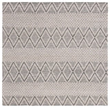 Safavieh Marbella 6'-0" x 6'-0" Rug in Silver / Black