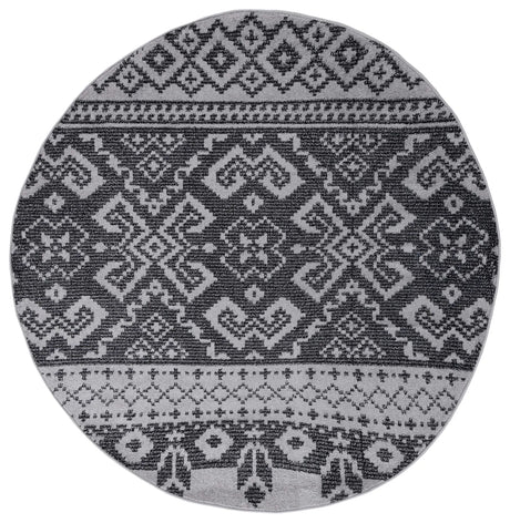 Safavieh Adirondack 6'-0" x 6'-0" Rug in Silver / Black