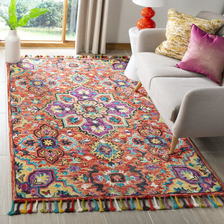 Safavieh Aspen 5'-0" x 8'-0" Rug in Red / Gold