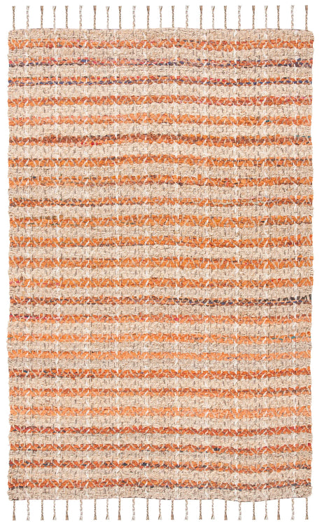 Safavieh Cape Cod 4'-0" x 6'-0" Rug in Orange / Natural