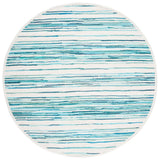 Safavieh Rag Rug 6'-0" x 6'-0" Rug in Ivory / Green
