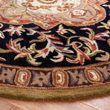 Safavieh Classic 6'-0" x 6'-0" Rug in Black / Beige
