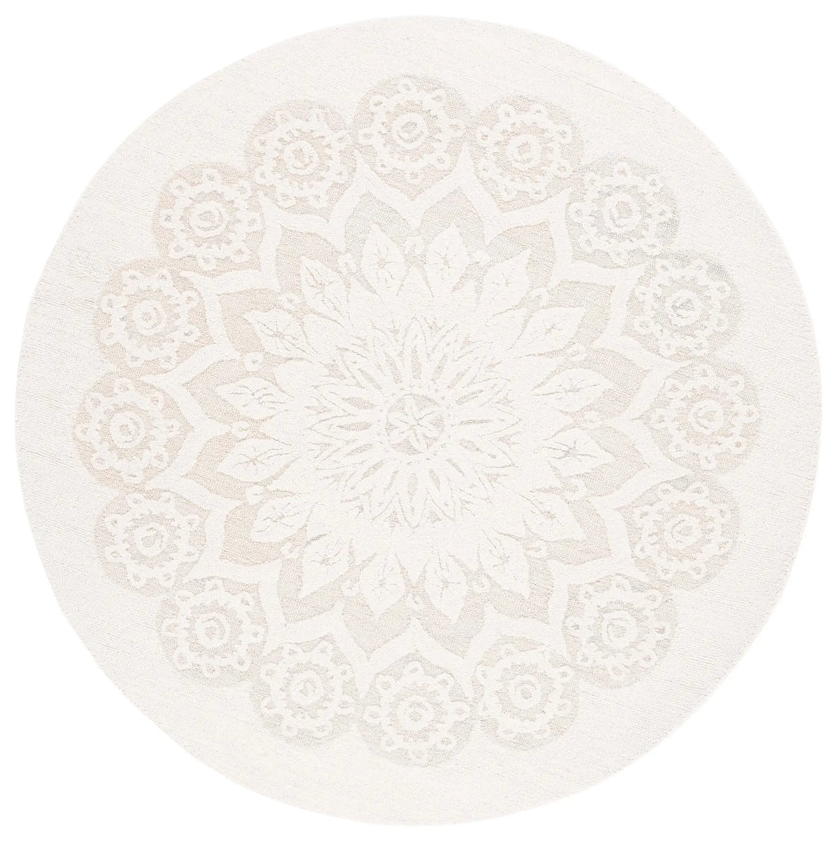 Safavieh Blossom 6'-0" x 6'-0" Rug in Ivory / Grey