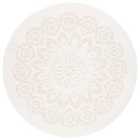 Safavieh Blossom 6'-0" x 6'-0" Rug in Ivory / Grey