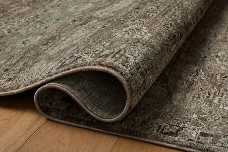 Loloi Briar BRR-06 Bark / Lagoon Rug - pile height