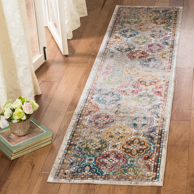 Safavieh Aria 2'-0" x 8'-0" Rug in Beige / Multi