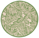 Safavieh Courtyard 5'-3" x 5'-3" Rug in Natural / Olive