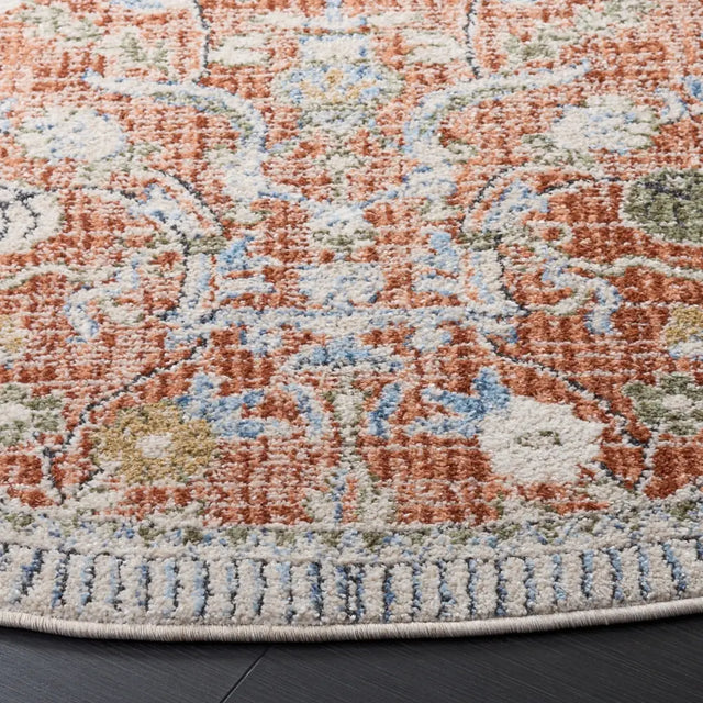Safavieh Grove 6'-7" x 6'-7" Rug in Rust / Blue