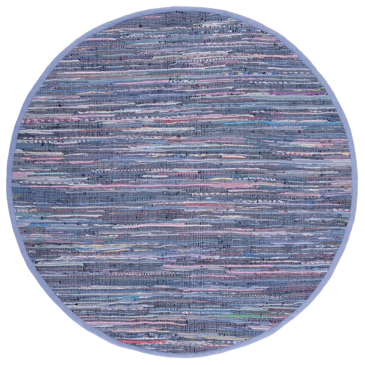 Safavieh Rag Rug 6'-0" x 6'-0" Rug in Purple / Multi