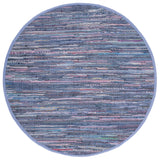 Safavieh Rag Rug 6'-0" x 6'-0" Rug in Purple / Multi