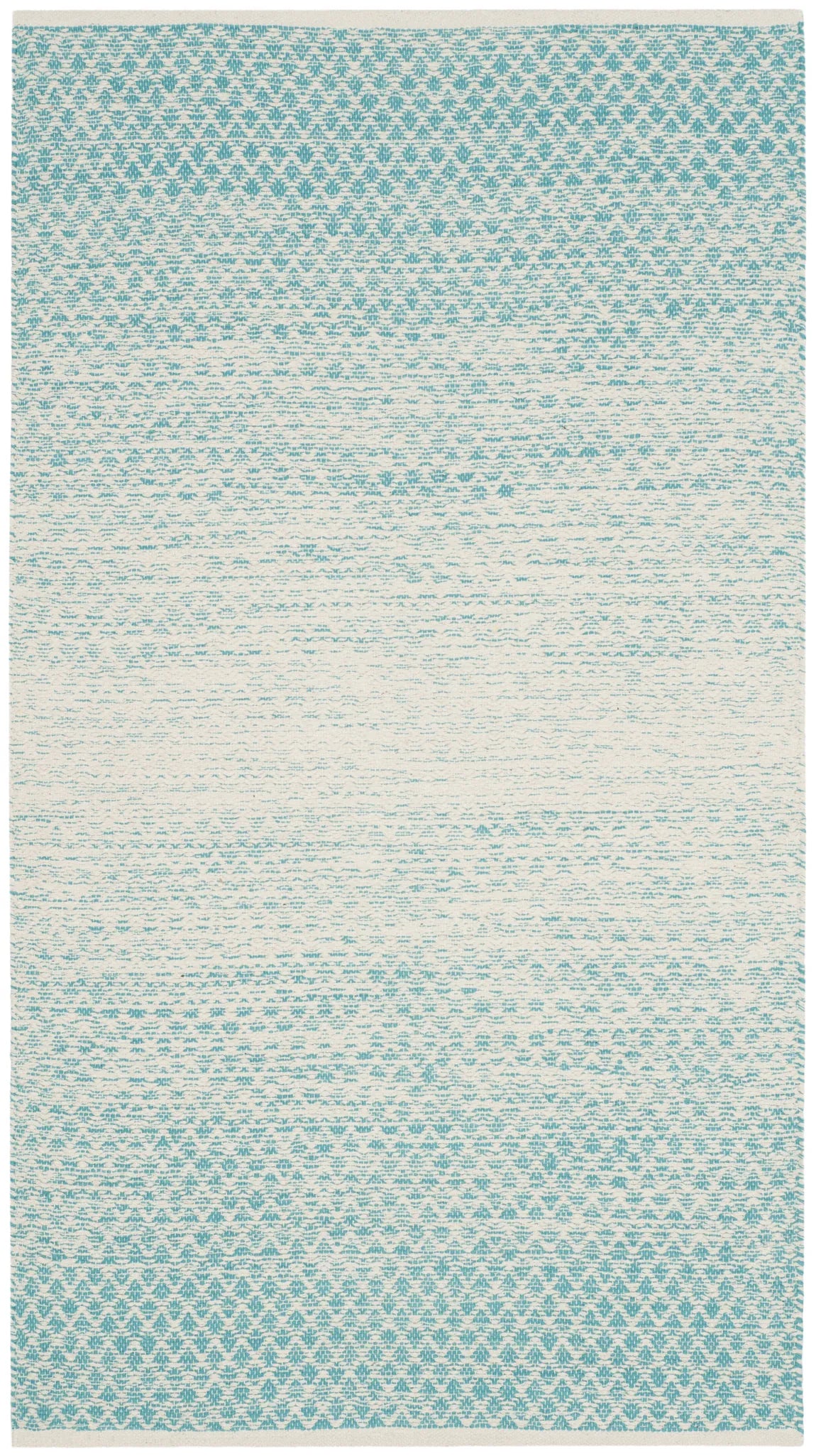 Safavieh Montauk 3'-0" x 5'-0" Rug in Turquoise / Ivory