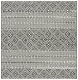 Safavieh Courtyard 6'-7" x 6'-7" Rug in Black / Grey