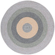 Safavieh Braided 5'-0" x 5'-0" Rug in Grey / Green