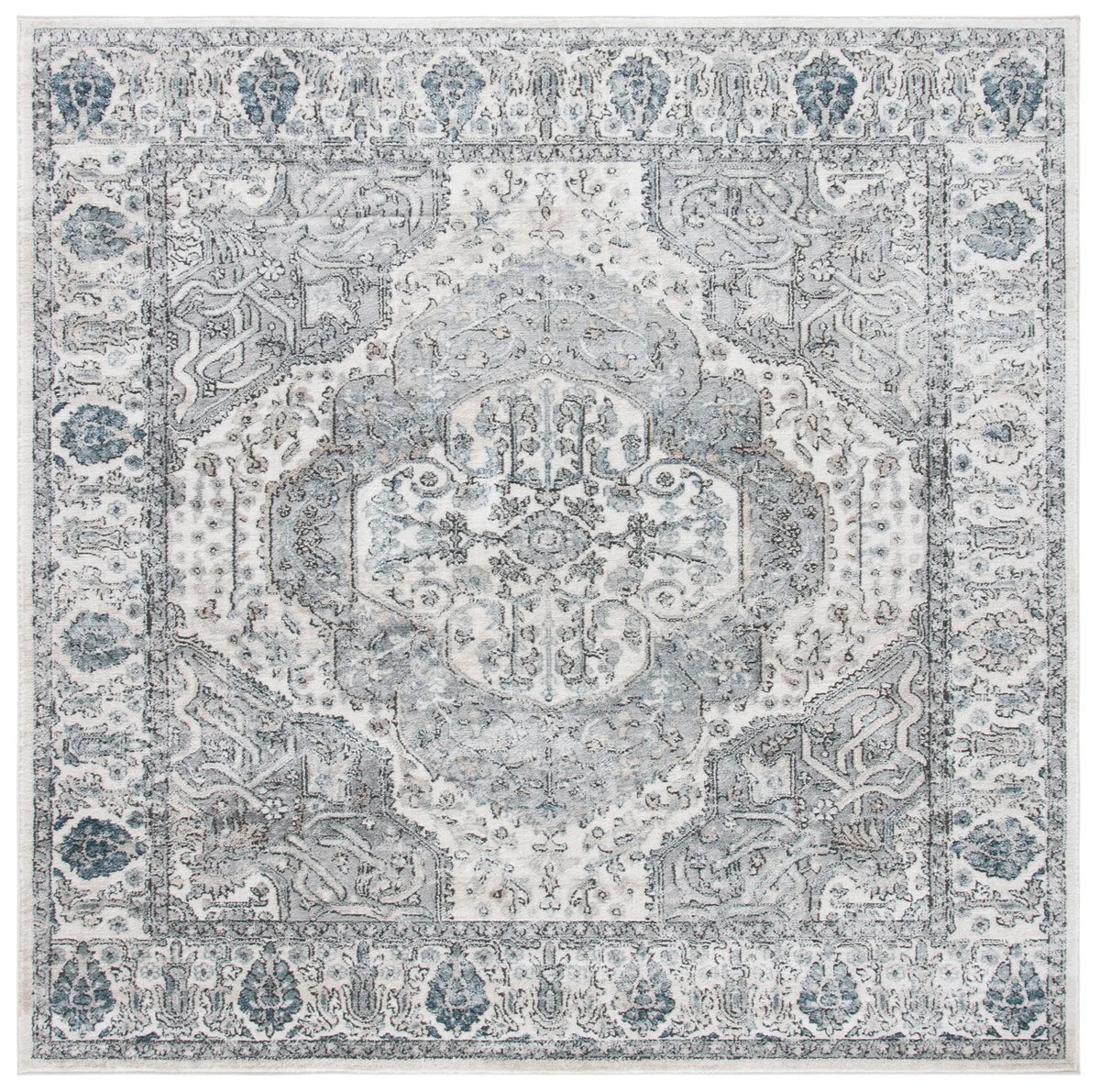 Safavieh Oregon 800 6'-7" x 6'-7" Rug in Ivory / Grey
