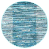 Safavieh Rag Rug 6'-0" x 6'-0" Rug in Light Blue / Grey
