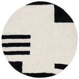 Safavieh Casablanca 6'-0" x 6'-0" Rug in Black / Ivory