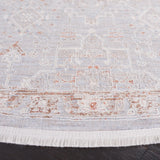 Safavieh Marmara 6'-7" x 6'-7" Rug in Grey / Blue Rust