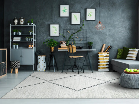 Dynamic Rugs Mehari 23229 Ivory / Grey Rugs - Room