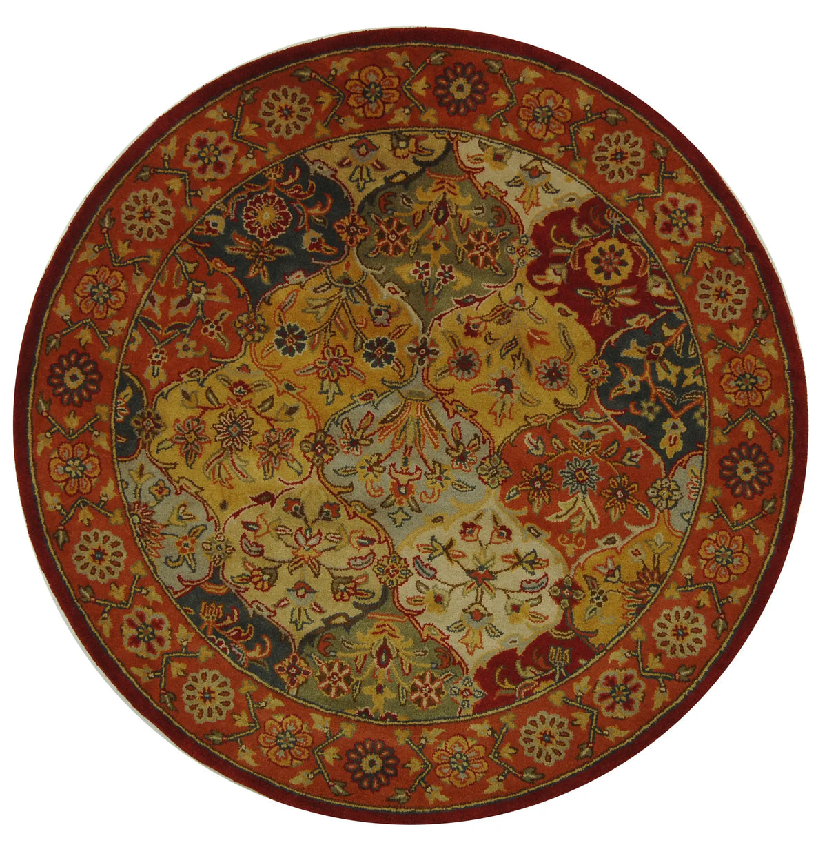 Safavieh Heritage 5'-0" x 5'-0" Rug in Multi / Red