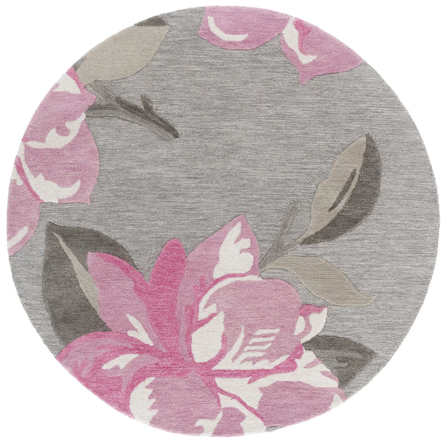Safavieh Jardin 6'-0" x 6'-0" Rug in Grey / Pink