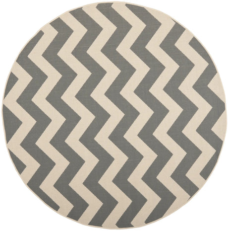Safavieh Courtyard 6'-7" x 6'-7" Rug in Grey / Beige