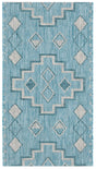 Safavieh Courtyard 2'-0" x 3'-7" Rug in Aqua / Grey