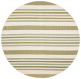 Safavieh Courtyard 6'-7" x 6'-7" Rug in Beige / Green