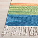 Safavieh Montauk 4'-0" x 6'-0" Rug in Green / Blue
