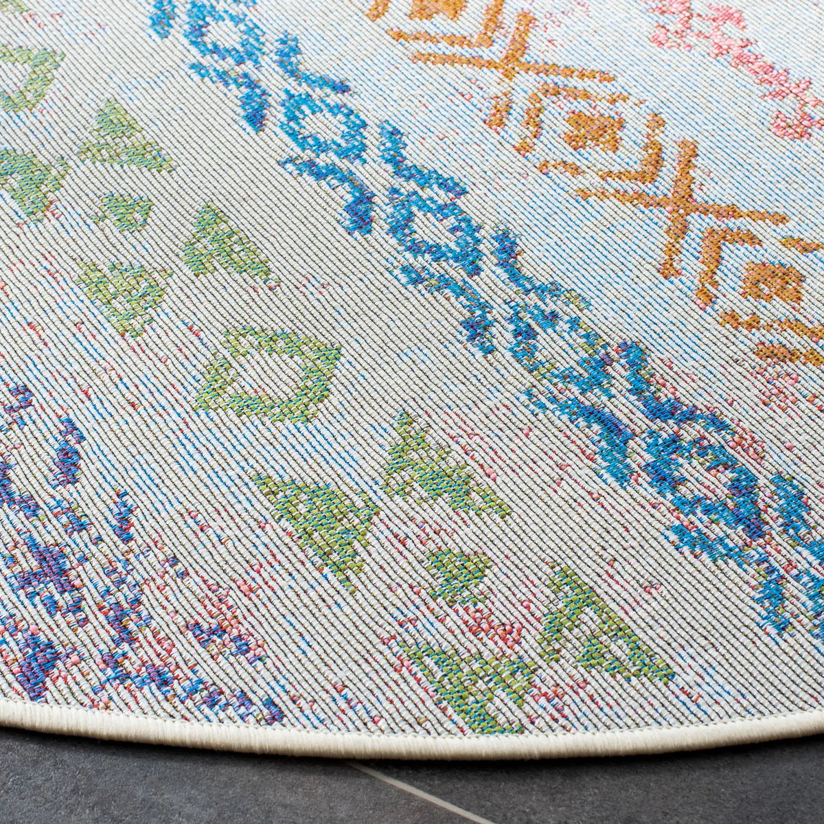Safavieh Summer 6'-7" x 6'-7" Rug in Ivory / Blue