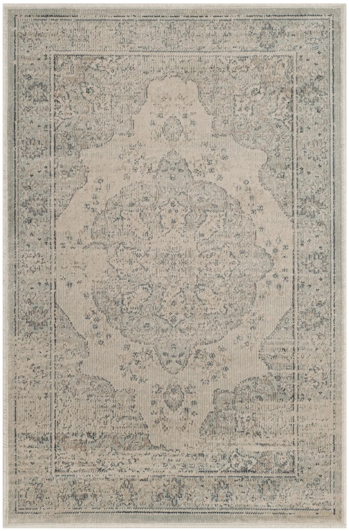 Safavieh Vintage 2'-0" x 3'-0" Rug in Light Blue / Cream