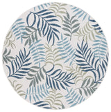 Safavieh Courtyard 6'-7" x 6'-7" Rug in Beige / Green Blue