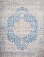 Loloi Layla Lay-07 Blue / Tangerine Rugs - main flat