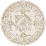 Safavieh Micro-Loop 5'-0" x 5'-0" Rug in Ivory / Fuchsia